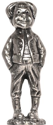 Max statuette (WMF), grå, Tinn, cm h 6