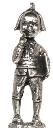 Moriz statuette (WMF), grå, Tinn, cm h 6,3