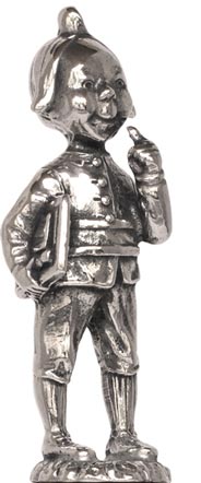 Moritz statuette (WMF), grey, Pewter, cm h 6,3