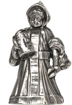 Münchner Kindl statuette, grey, Pewter / Britannia Metal, cm h 5,6
