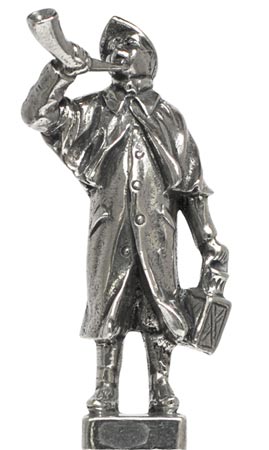 Night watchman, grey, Pewter / Britannia Metal, cm 0