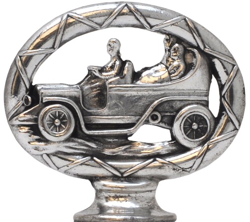 Vintage car, grey, Pewter, cm h 4