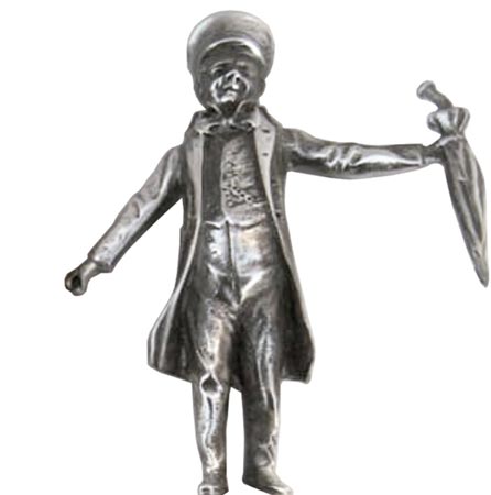 Onkel Fritz, grey, Pewter / Britannia Metal, cm 9