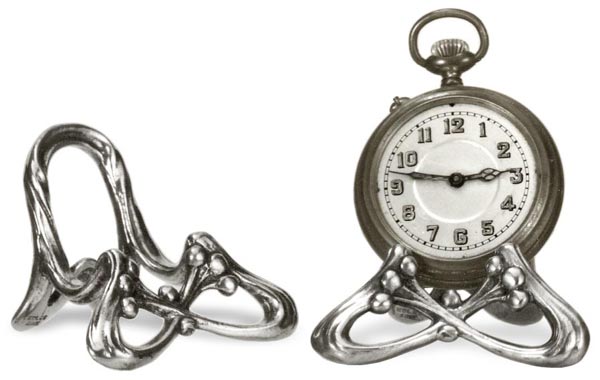 Pocket watch stand, grey, Pewter / Britannia Metal, cm 6x4,3