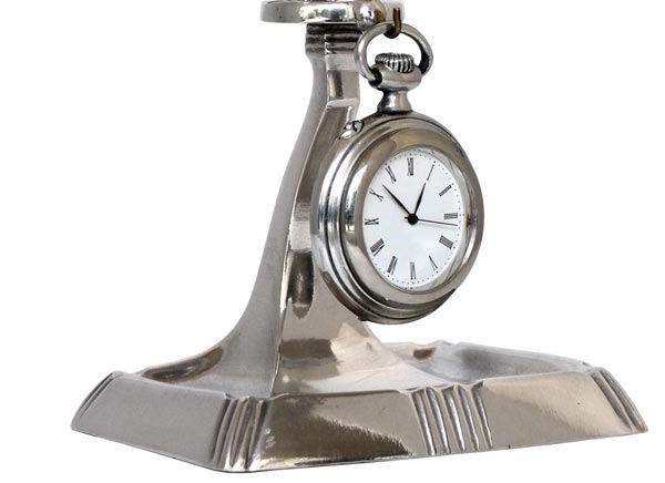 Pocket watch stand, grey, Pewter / Britannia Metal, cm h 9