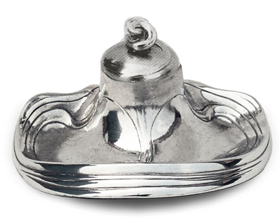 Inkstand, grey, Pewter / Britannia Metal, cm 11,5x h 6,5