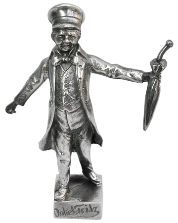 Onkel Fritz, grey, Pewter / Britannia Metal, cm 11