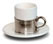 espresso cup with ceramic saucer   cm h 6,8  cl 8