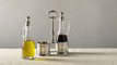 Oil & vinegar set (Pewter and lead-free Crystal glass) 