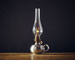 Petroleum Lampe (Zinn und Glas) 