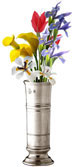 footed cylinder vase   cm h 17