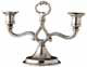 candelabro 2 brazos   cm h 17,5