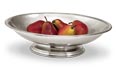 Oval footed centerpiece, grey