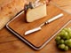 Vassoio con tagliere grigio e rosso, cm 30 x 24