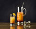 Caraffa cocktail + cucchiaio grigio, cm Ø10 x h27  lt. 1,50