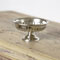 Footed bowl / soap dish grey, cm 13 x h 7