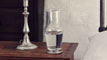 Bedside Carafe + Glass grey, cm h 22 cl 92