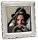 square picture frame, med.   cm 13,5x13,5 - photo format 10x10