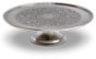 Footed cake plate, Pewter