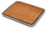 Tray with cherry cutting board, grey and red