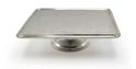 Footed cake plate, Pewter