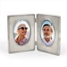 doble marco de fotos &nbsp;&nbsp;cm&nbsp;23xh15.5 (oval 7.5x10.5)