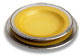 Dinner plate - gold, grey and yellow