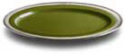 platou oval verde   cm 57x38