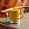 Tasse gris et jaune, cm h 10,5 x cl 40