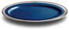 oval platter - blue   cm 37x27