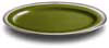 platou oval verde   cm 37x27