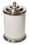 Kitchen canister, grey and White