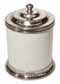 Kitchen canister, grey and White