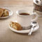 Espresso cup with saucer grey and White, cm h 7 cl. 7,5