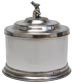 Biscuit jar, grey and White