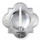 Quatrefoil wall sconce, Pewter