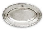 Oval platter, gri