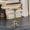 Pillar candlestick grey, cm h 15