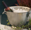 Double champagne bucket grey, cm 23 x 33 x h 31