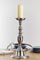 Pillar candlestick grey, cm h 53,5