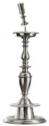 Pillar candlestick, grey