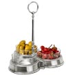 set crudité TRIO  cm 26 x 26 x h 28