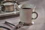 Mug grigio e bianco, cm h 10