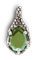 Pendente - crystal peridot, Metallo (Peltro) e cristallo senza piombo