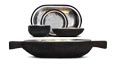 Oval bowl with handles, collection: Fuga