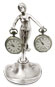 pocket watch stand - lady with outstreched arms   cm 21