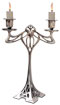 double-flames candelabra - Eiffel (without flowers)   cm 30