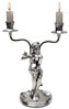 chandelier 2 branches - femme assis avec des fleurs   cm 24 left