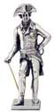 statuetta - Federico il Grande, con spada e bastone   cm h 14,5