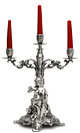 chandelier 3 branches - femme assis avec des fleurs   cm h 37 left